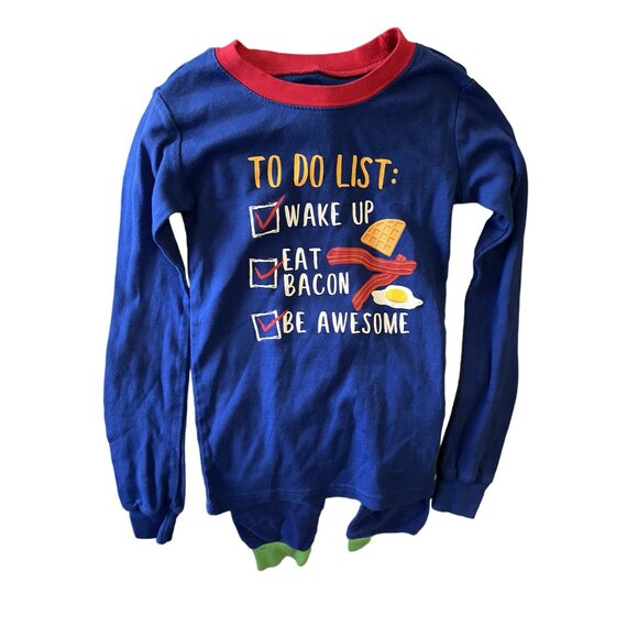 PJ Place 7 Other - PJ Place 7 'TO DO LIST' Boys Blue Sleep Set Toddlers 5T